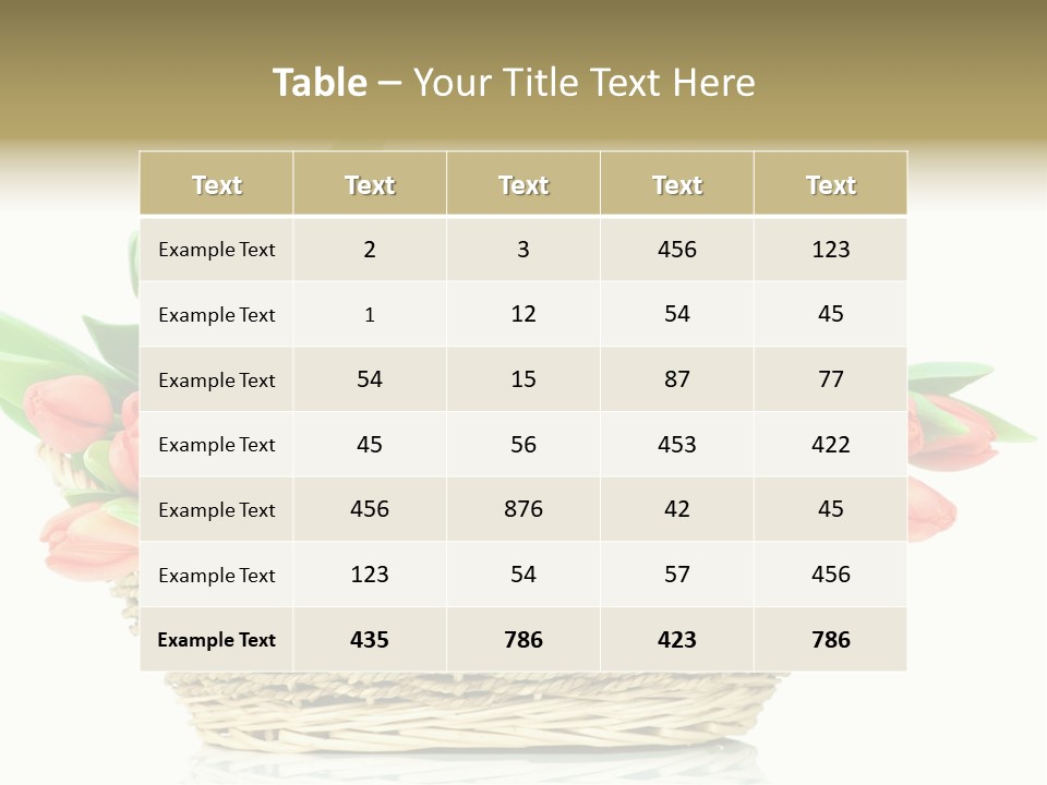 Fresh Straw Isolated PowerPoint Template