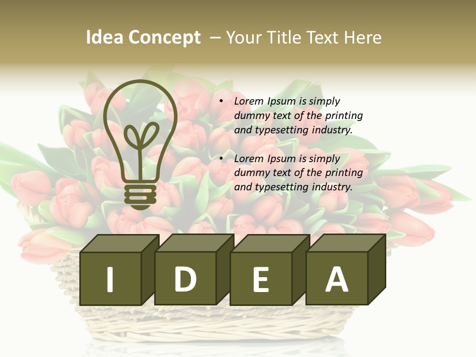 Fresh Straw Isolated PowerPoint Template