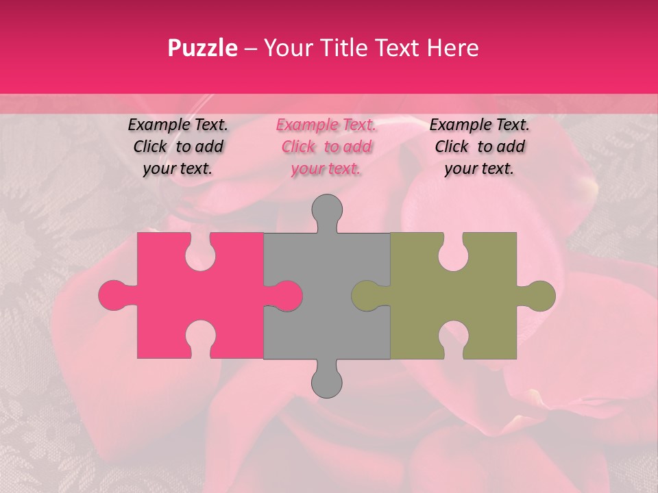 Love Background Bud PowerPoint Template