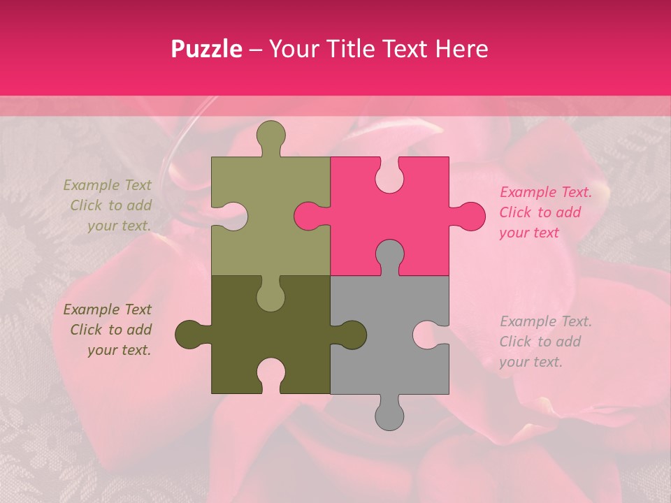 Love Background Bud PowerPoint Template