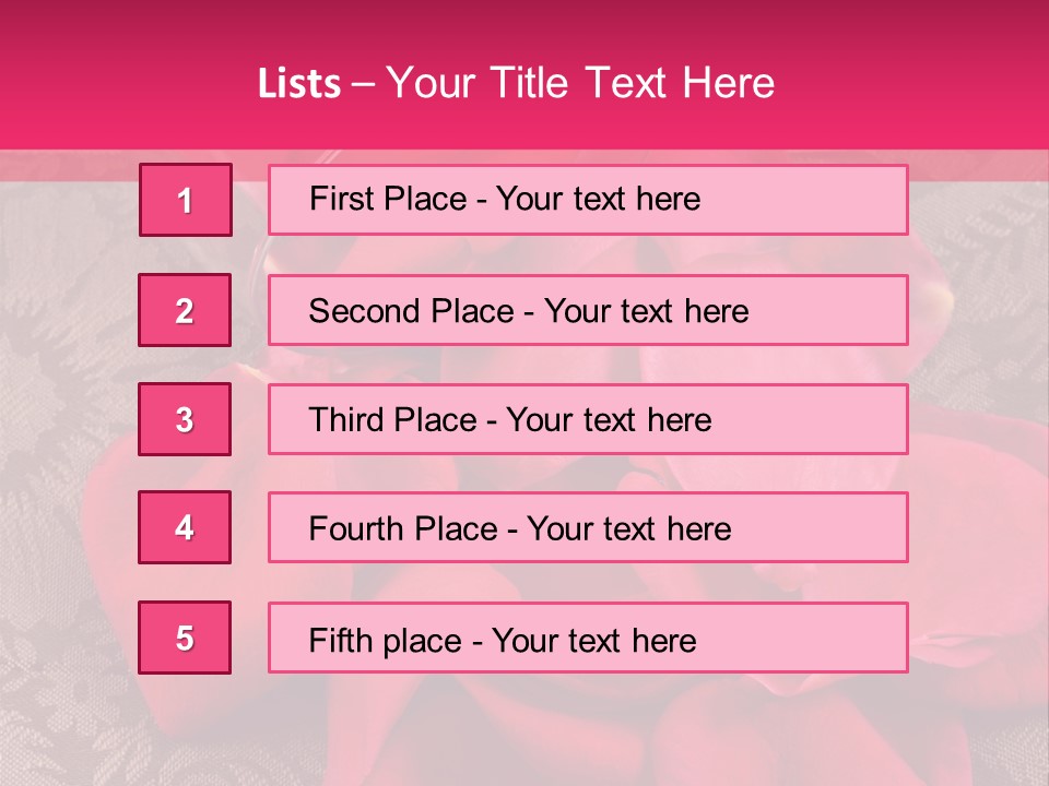 Love Background Bud PowerPoint Template