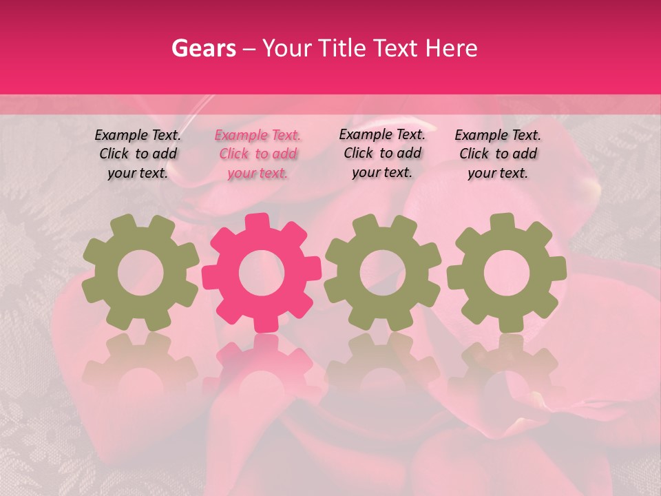 Love Background Bud PowerPoint Template