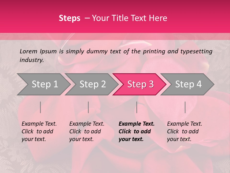 Love Background Bud PowerPoint Template