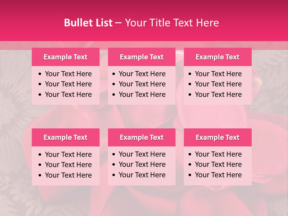 Love Background Bud PowerPoint Template
