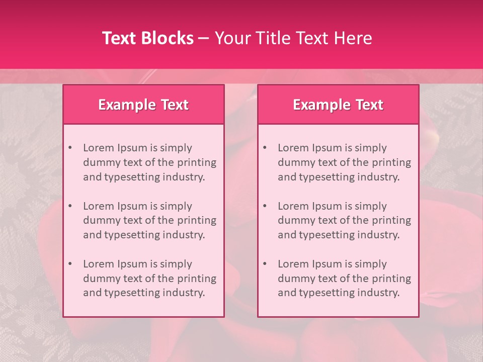 Love Background Bud PowerPoint Template