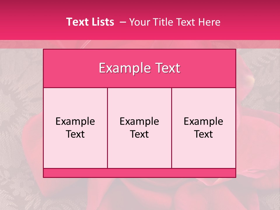 Love Background Bud PowerPoint Template