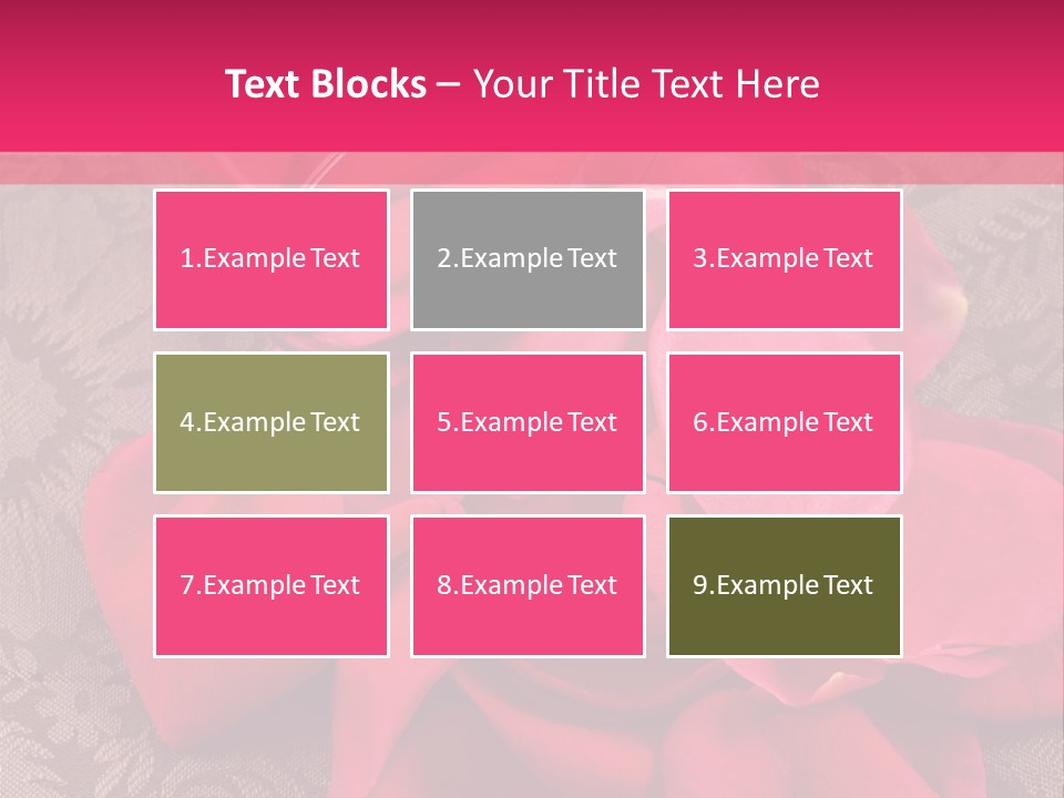 Love Background Bud PowerPoint Template