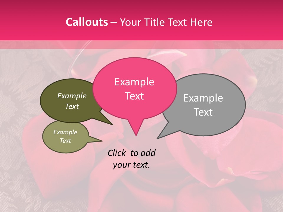 Love Background Bud PowerPoint Template