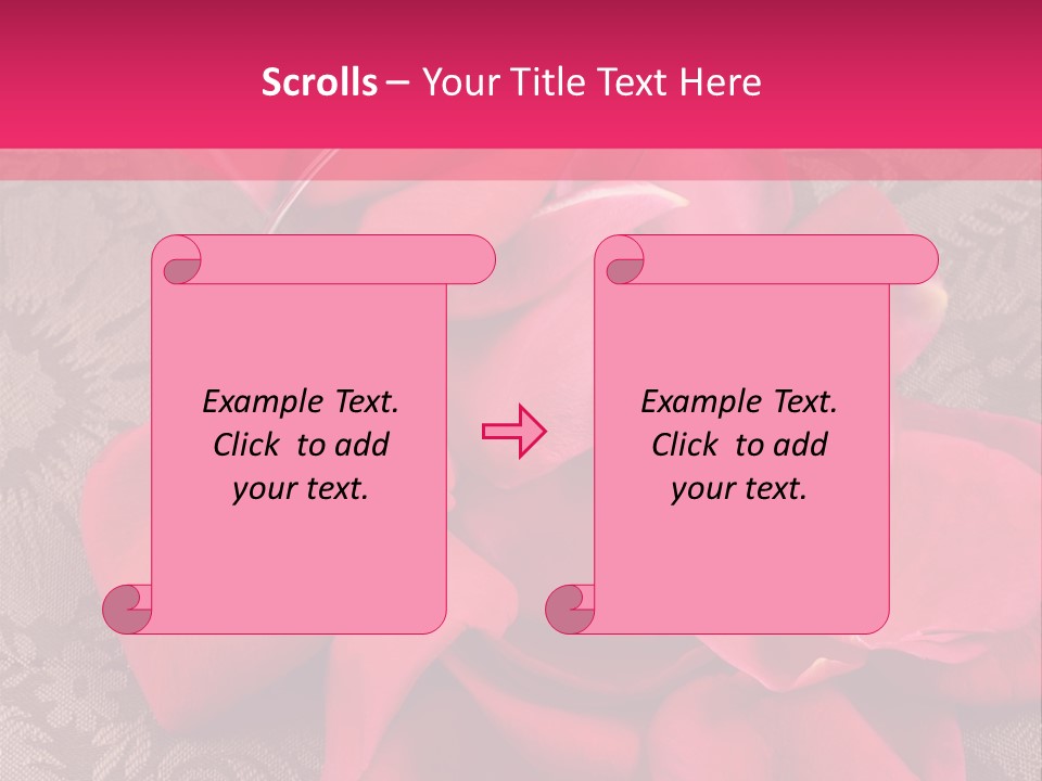 Love Background Bud PowerPoint Template