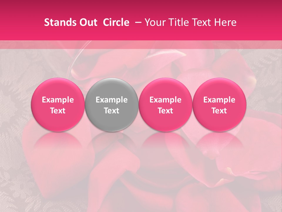 Love Background Bud PowerPoint Template