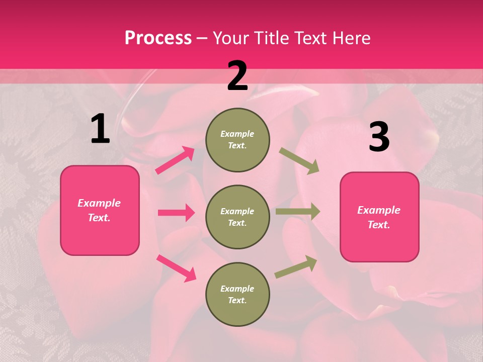 Love Background Bud PowerPoint Template