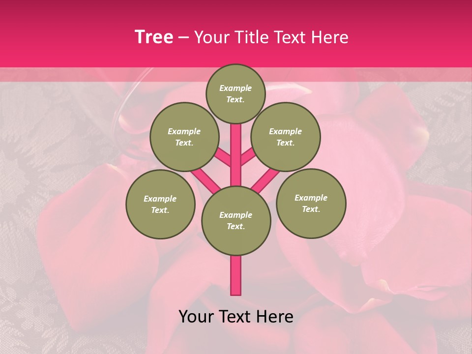 Love Background Bud PowerPoint Template