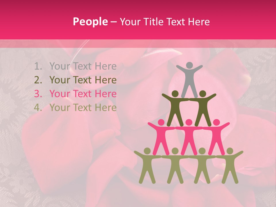 Love Background Bud PowerPoint Template