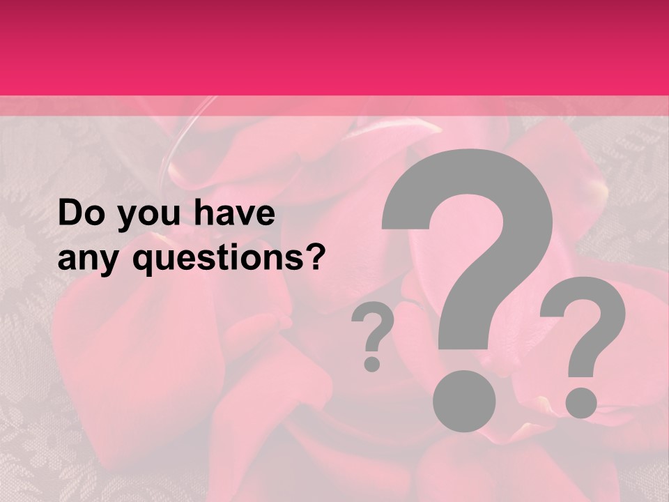 Love Background Bud PowerPoint Template