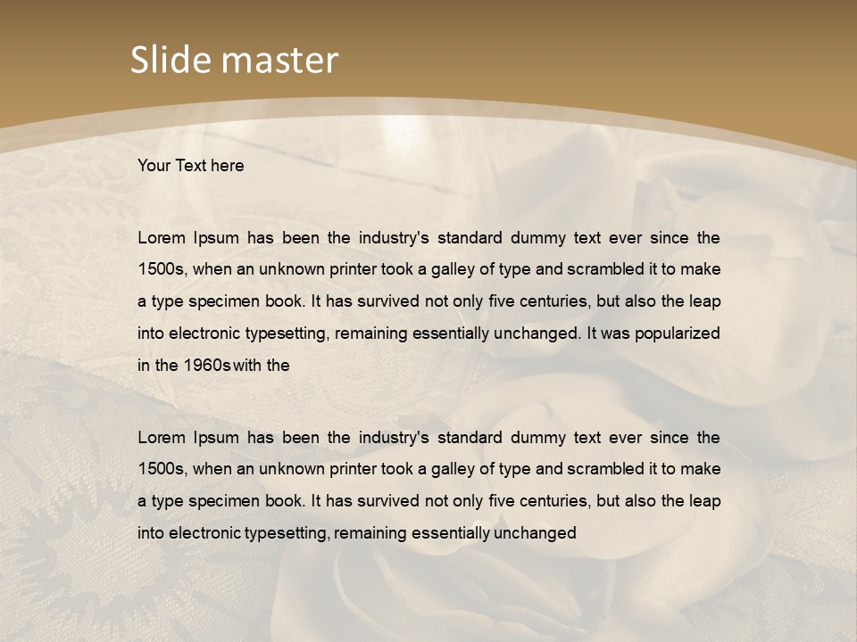 Anniversary Red Bud PowerPoint Template