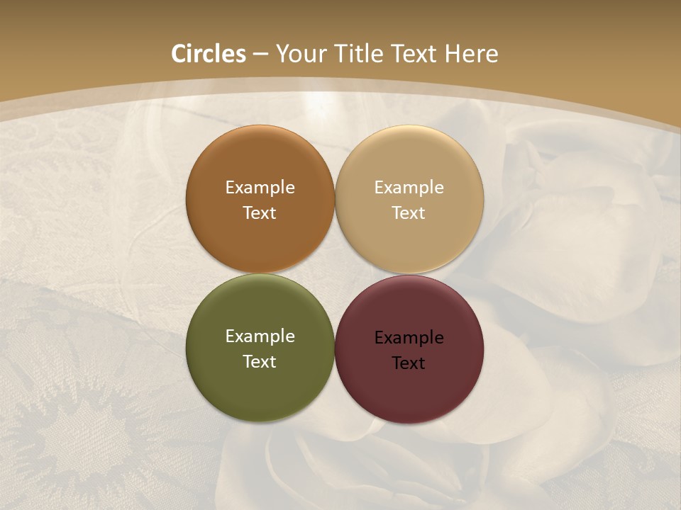 Anniversary Red Bud PowerPoint Template