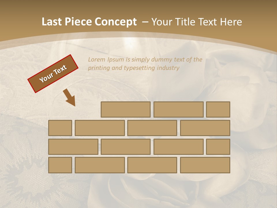 Anniversary Red Bud PowerPoint Template