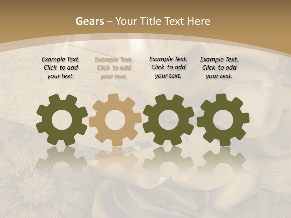 Anniversary Red Bud PowerPoint Template