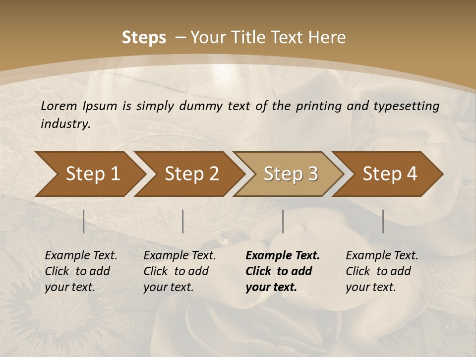 Anniversary Red Bud PowerPoint Template