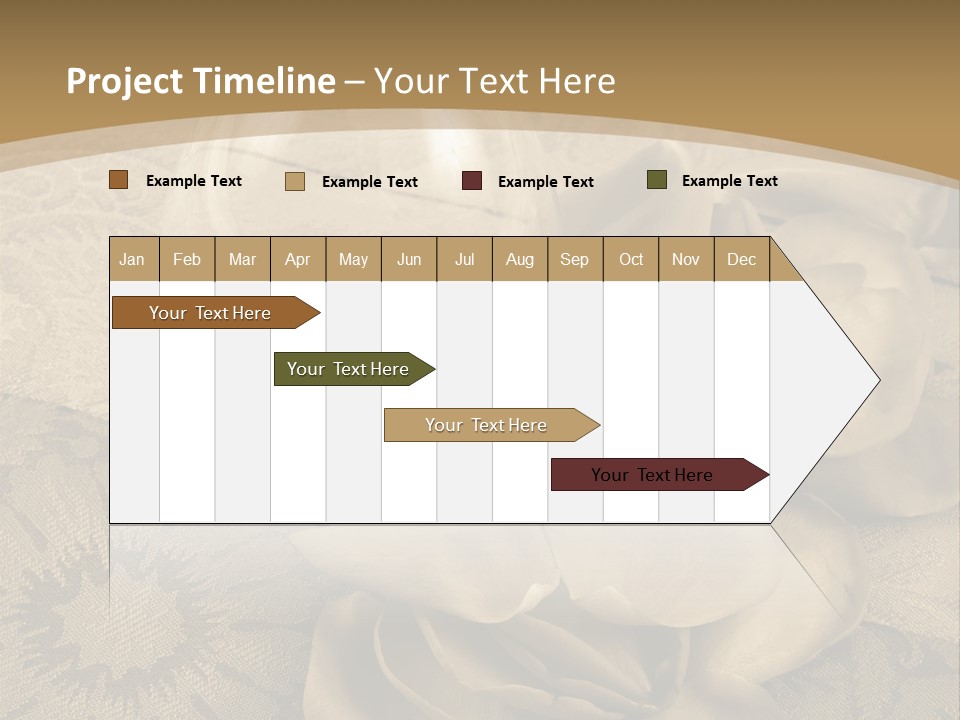 Anniversary Red Bud PowerPoint Template