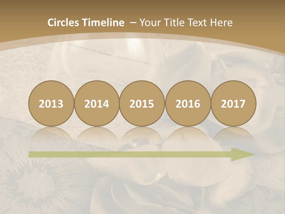 Anniversary Red Bud PowerPoint Template