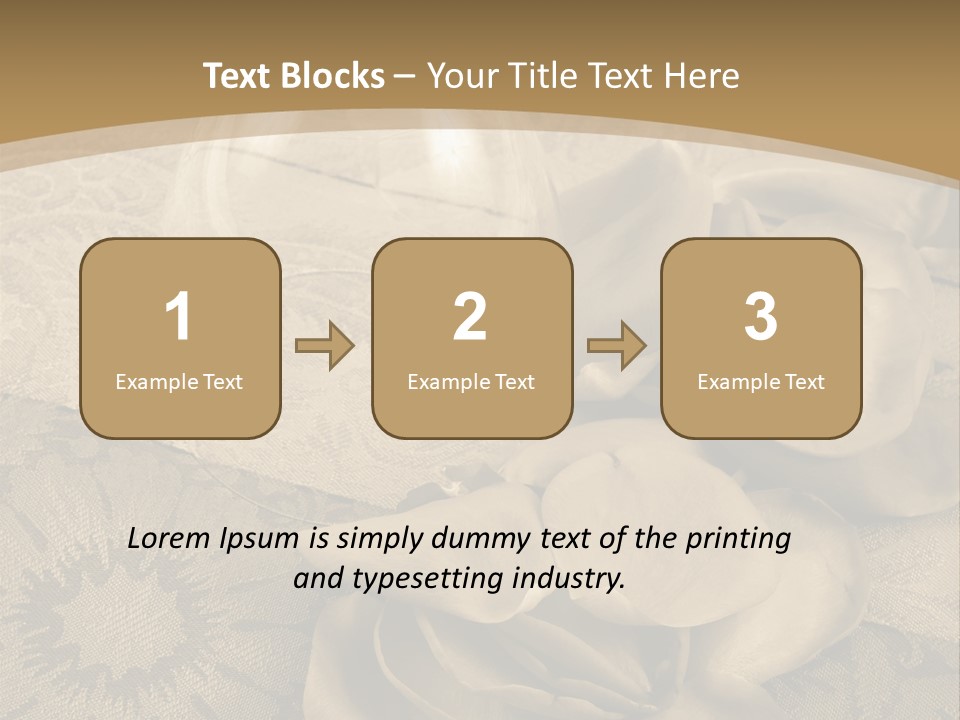 Anniversary Red Bud PowerPoint Template