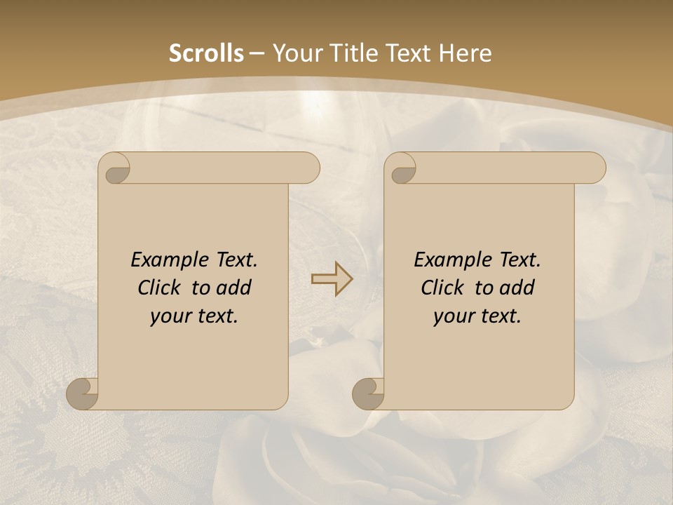 Anniversary Red Bud PowerPoint Template