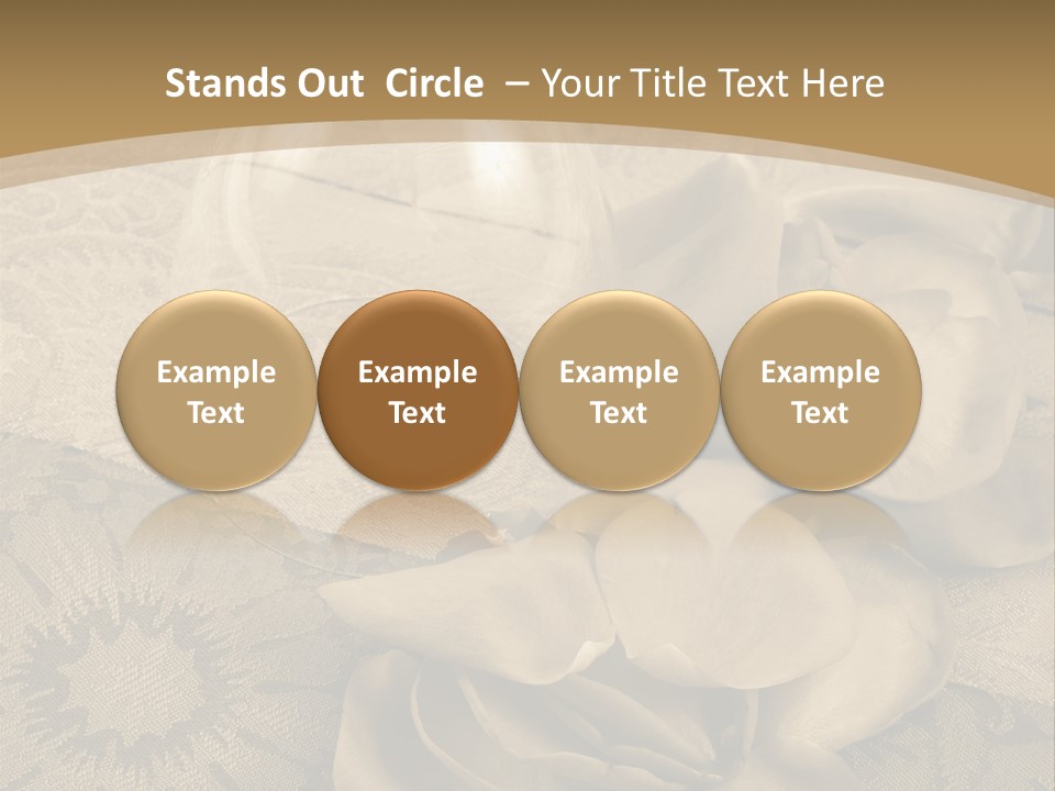 Anniversary Red Bud PowerPoint Template