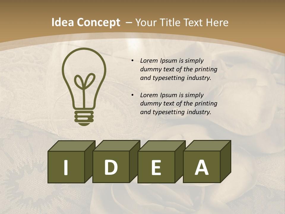 Anniversary Red Bud PowerPoint Template