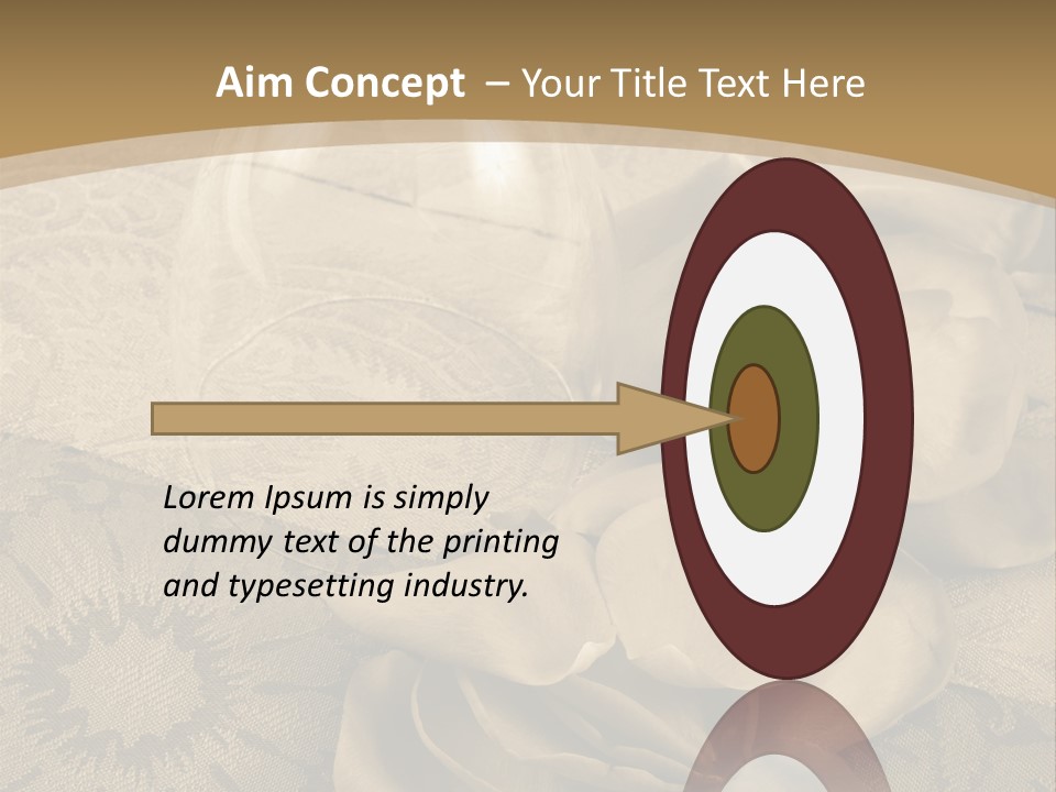 Anniversary Red Bud PowerPoint Template