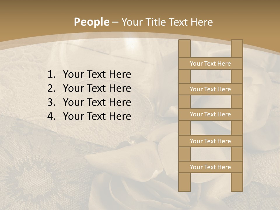 Anniversary Red Bud PowerPoint Template