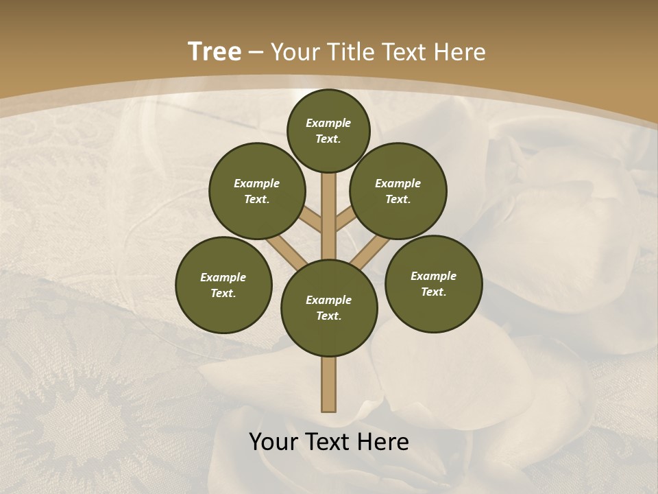 Anniversary Red Bud PowerPoint Template