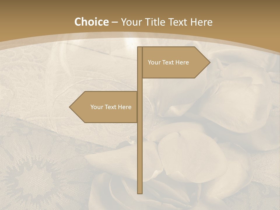 Anniversary Red Bud PowerPoint Template