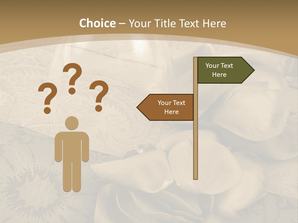 Anniversary Red Bud PowerPoint Template