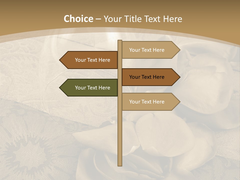 Anniversary Red Bud PowerPoint Template