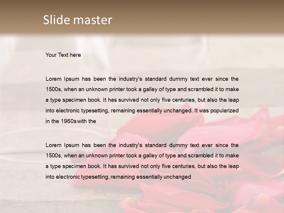 Seasonal Romance Decoration PowerPoint Template