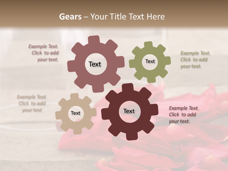 Seasonal Romance Decoration PowerPoint Template