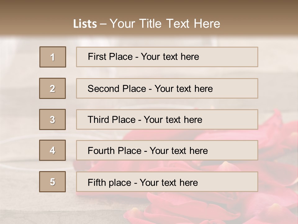 Seasonal Romance Decoration PowerPoint Template