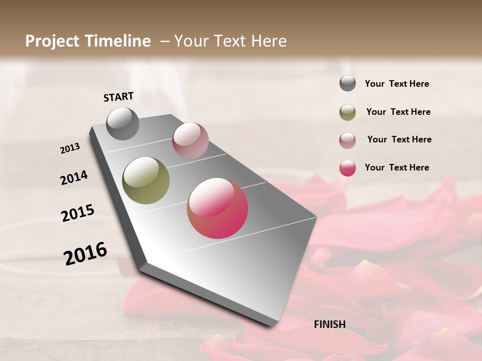 Seasonal Romance Decoration PowerPoint Template