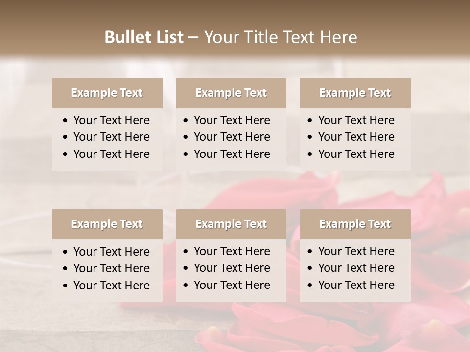 Seasonal Romance Decoration PowerPoint Template