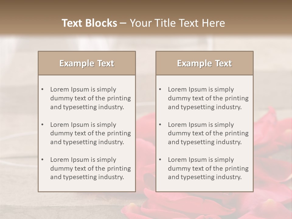 Seasonal Romance Decoration PowerPoint Template