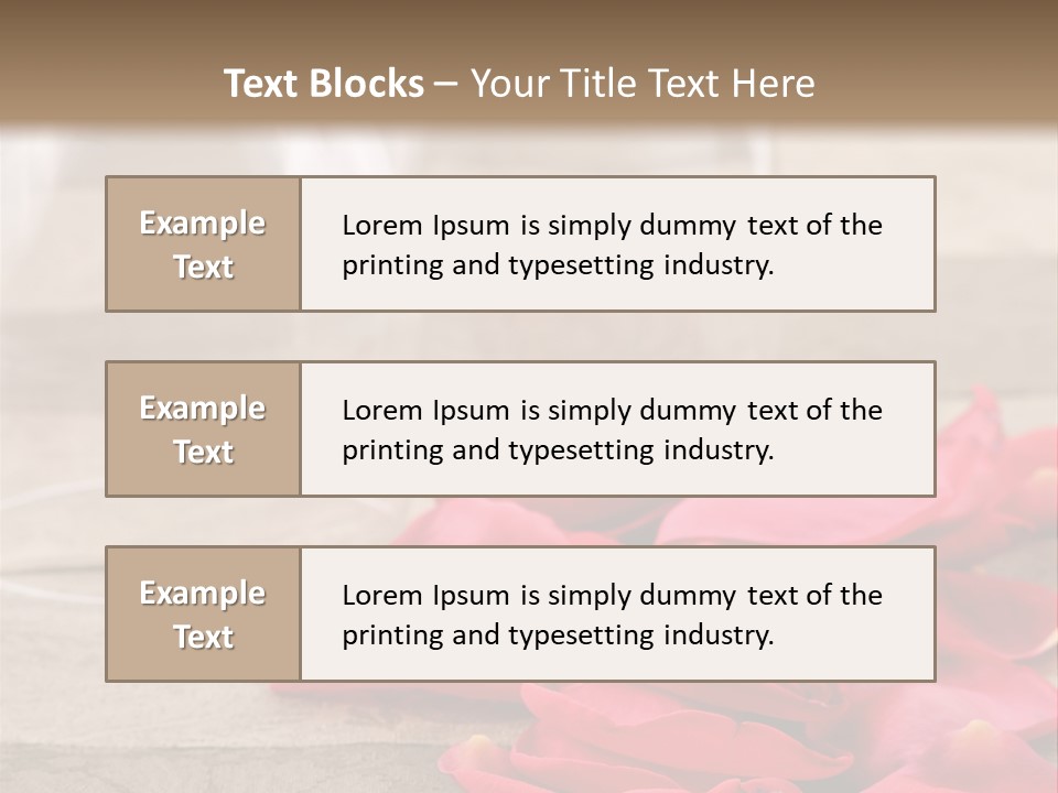 Seasonal Romance Decoration PowerPoint Template