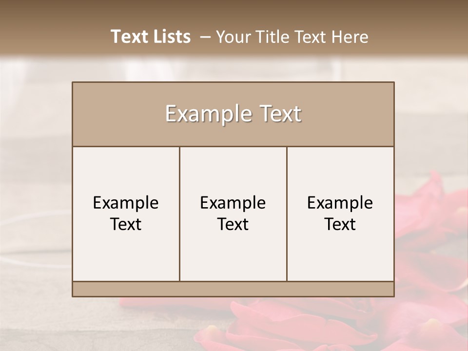 Seasonal Romance Decoration PowerPoint Template