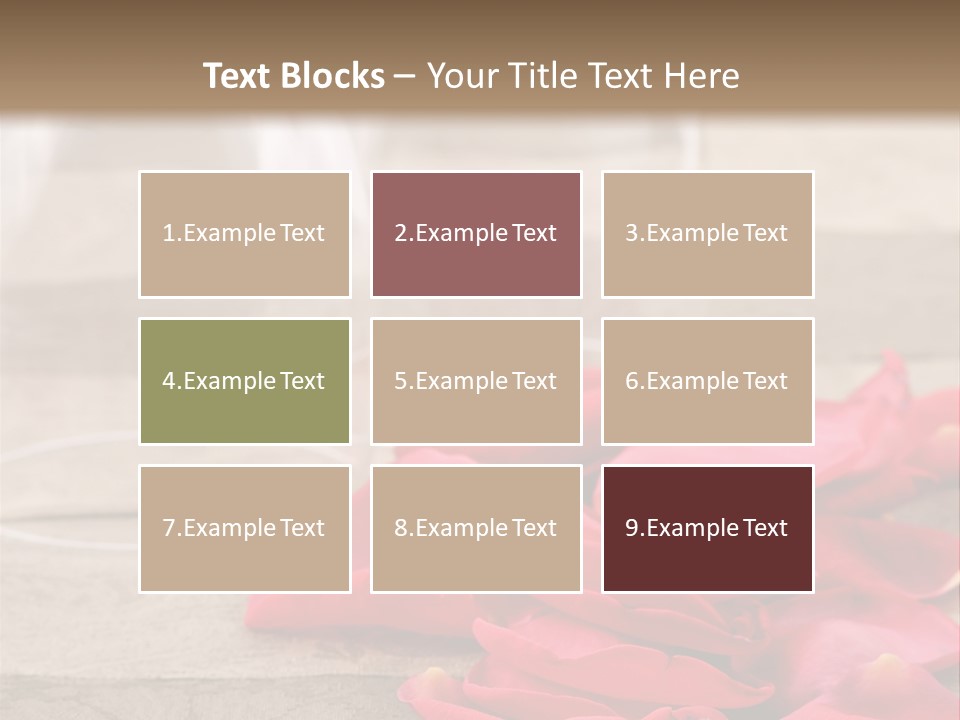 Seasonal Romance Decoration PowerPoint Template