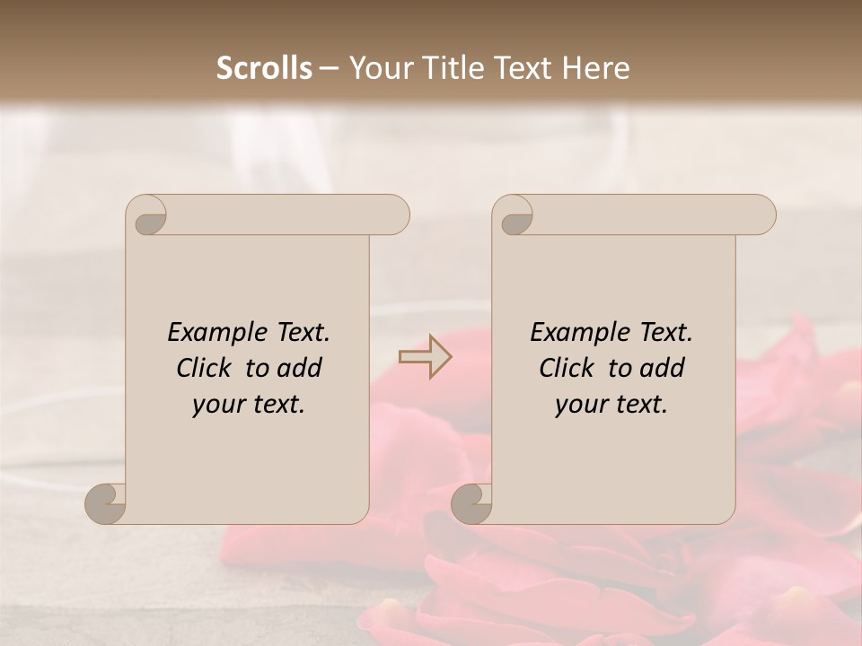 Seasonal Romance Decoration PowerPoint Template