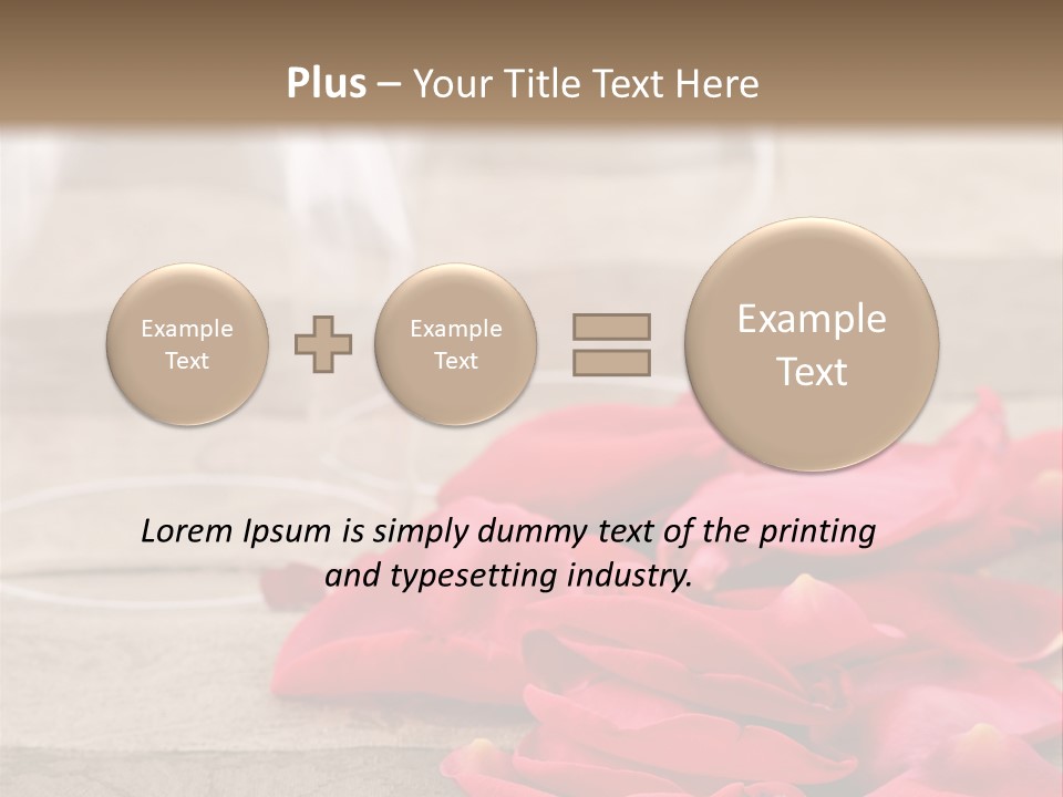 Seasonal Romance Decoration PowerPoint Template