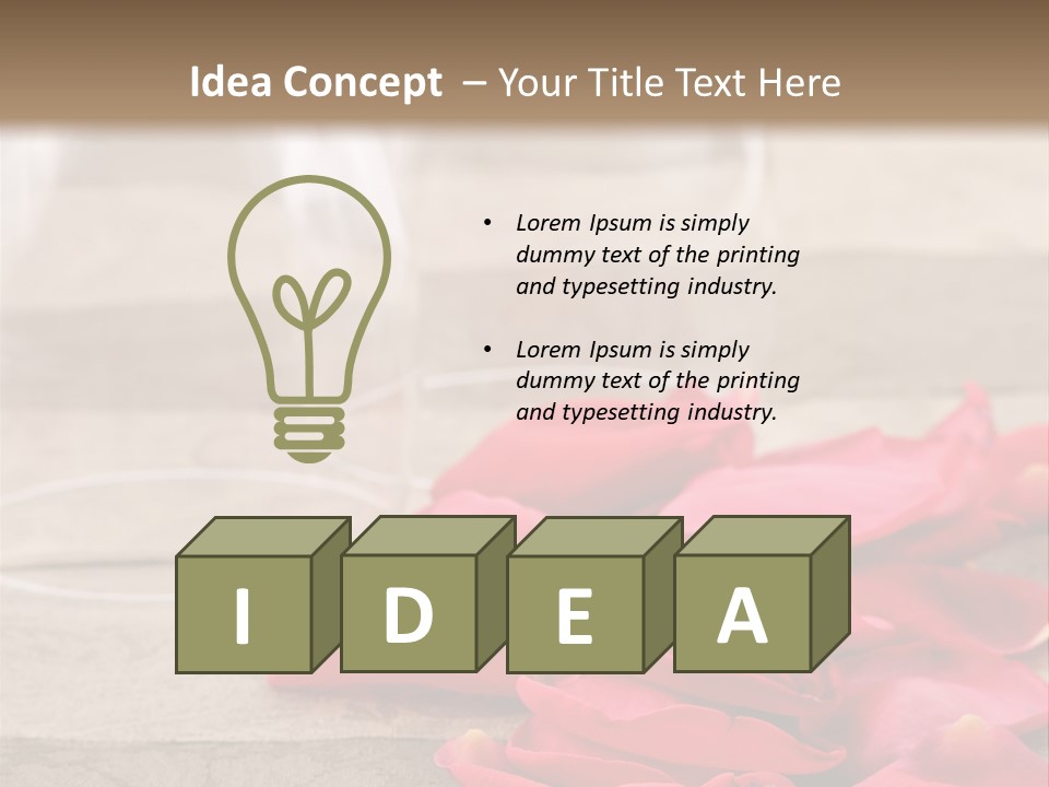 Seasonal Romance Decoration PowerPoint Template