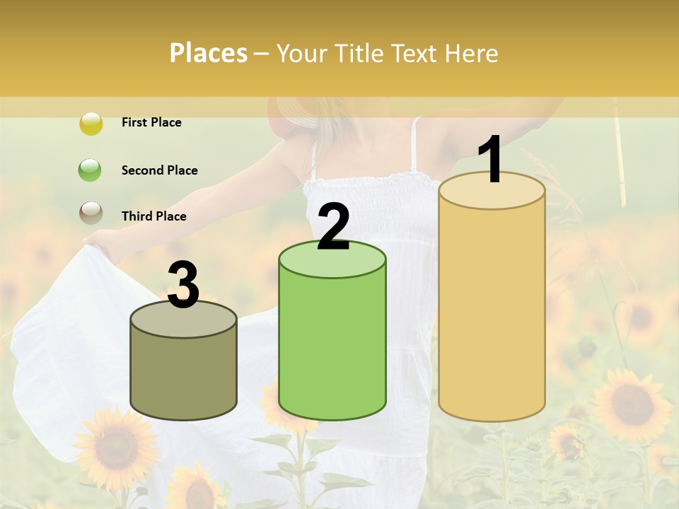 Girl Season Portrait PowerPoint Template