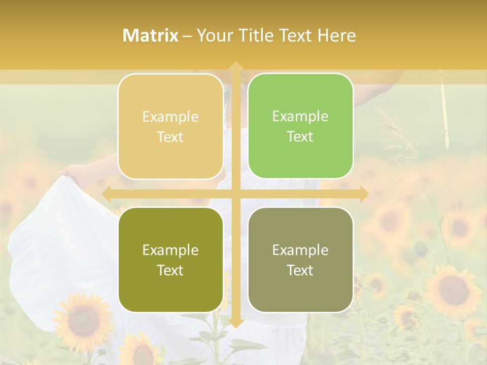 Girl Season Portrait PowerPoint Template