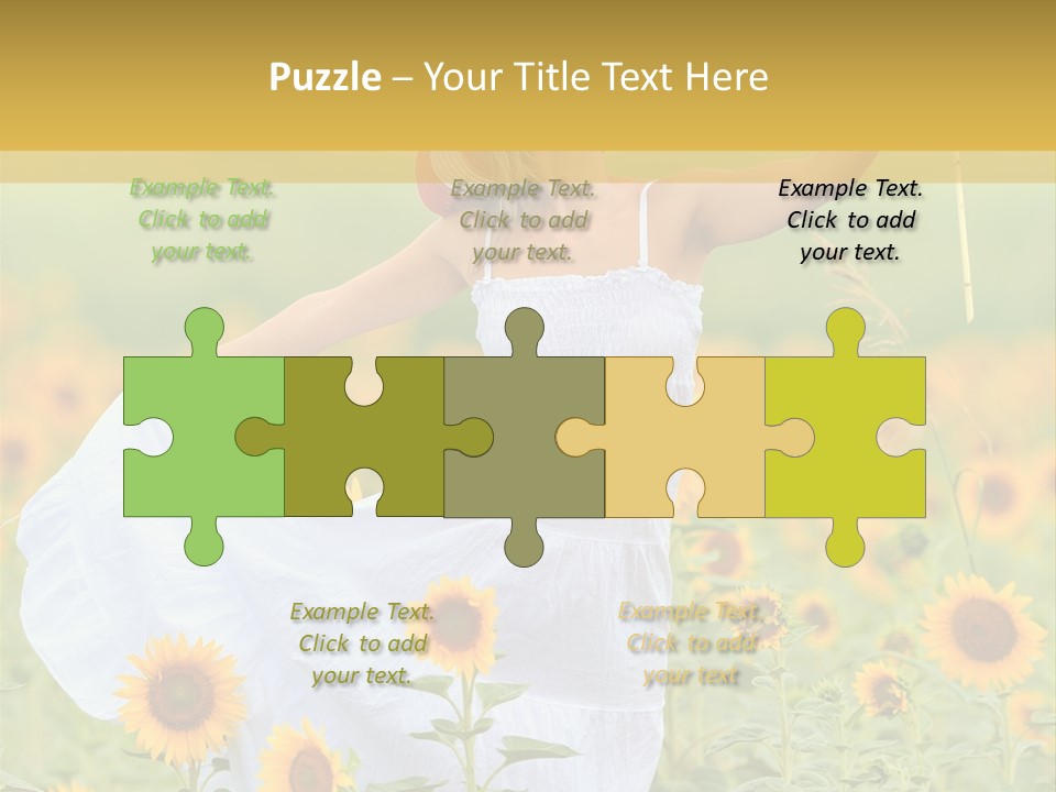 Girl Season Portrait PowerPoint Template